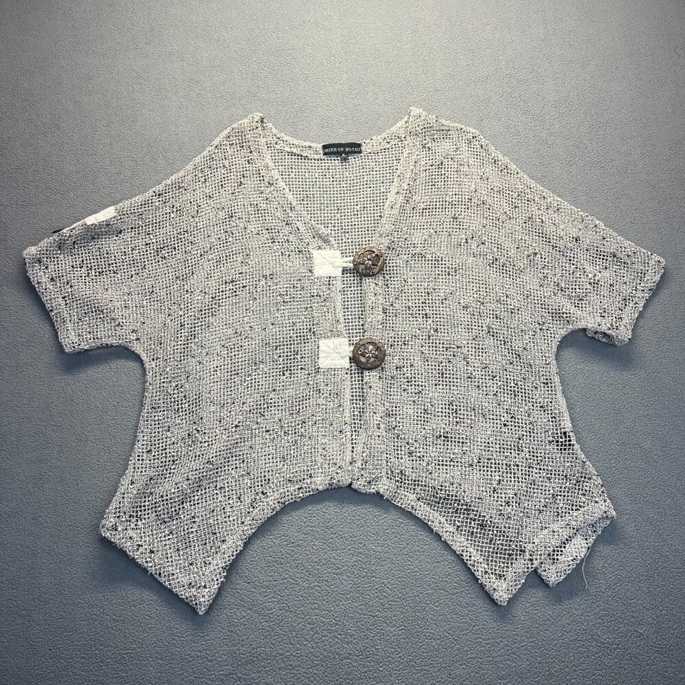 1X Gypsy Boho Hippie Open Front Open Weave Jacket‎ from Mirror Image Women's
